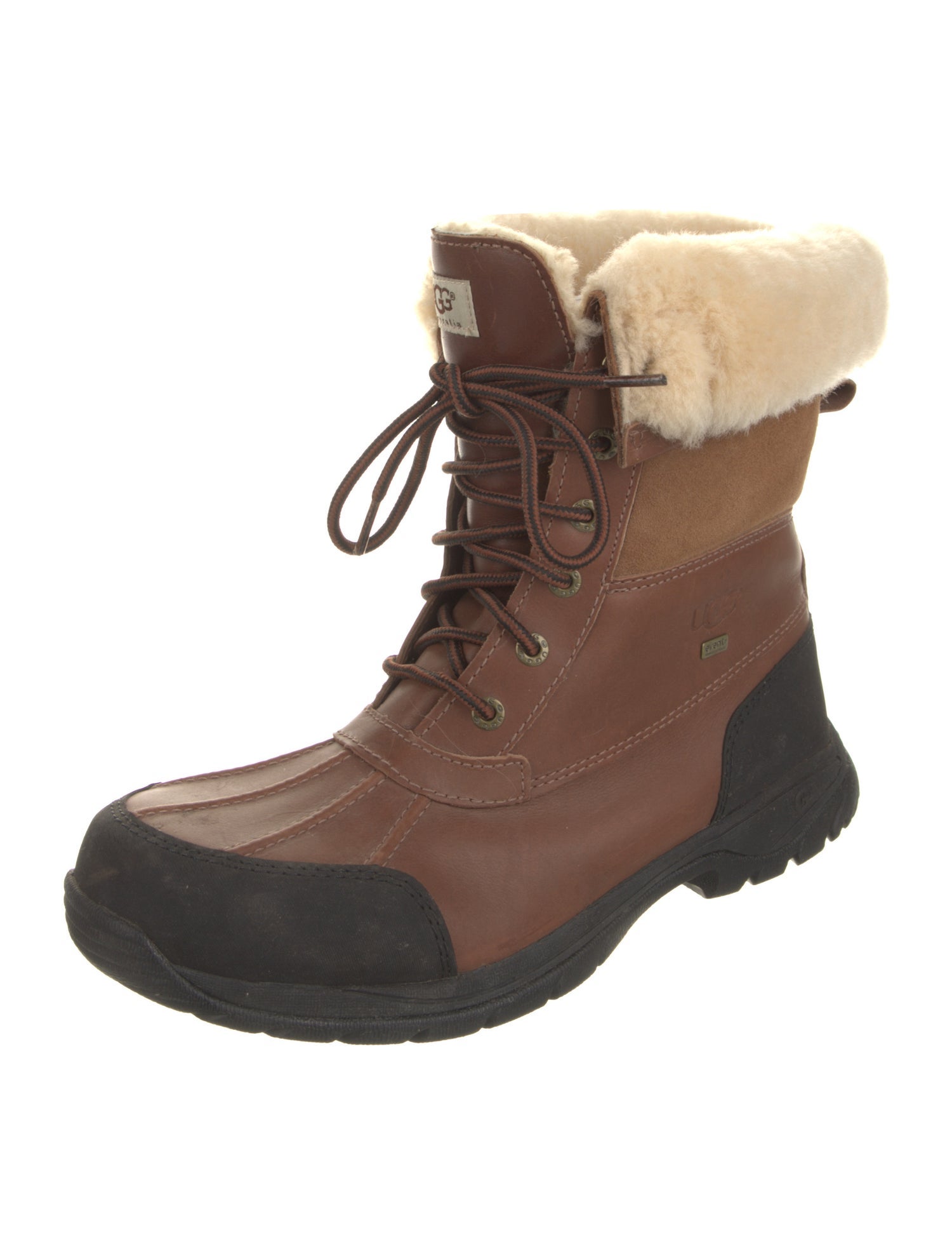 UGG Leather Lace-Up Boots
