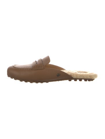 Pre-owned Ugg Leather Mules In Brown