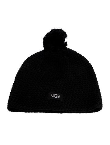Pre-owned Ugg Women's Black Wool  Winter Beanie W/tags