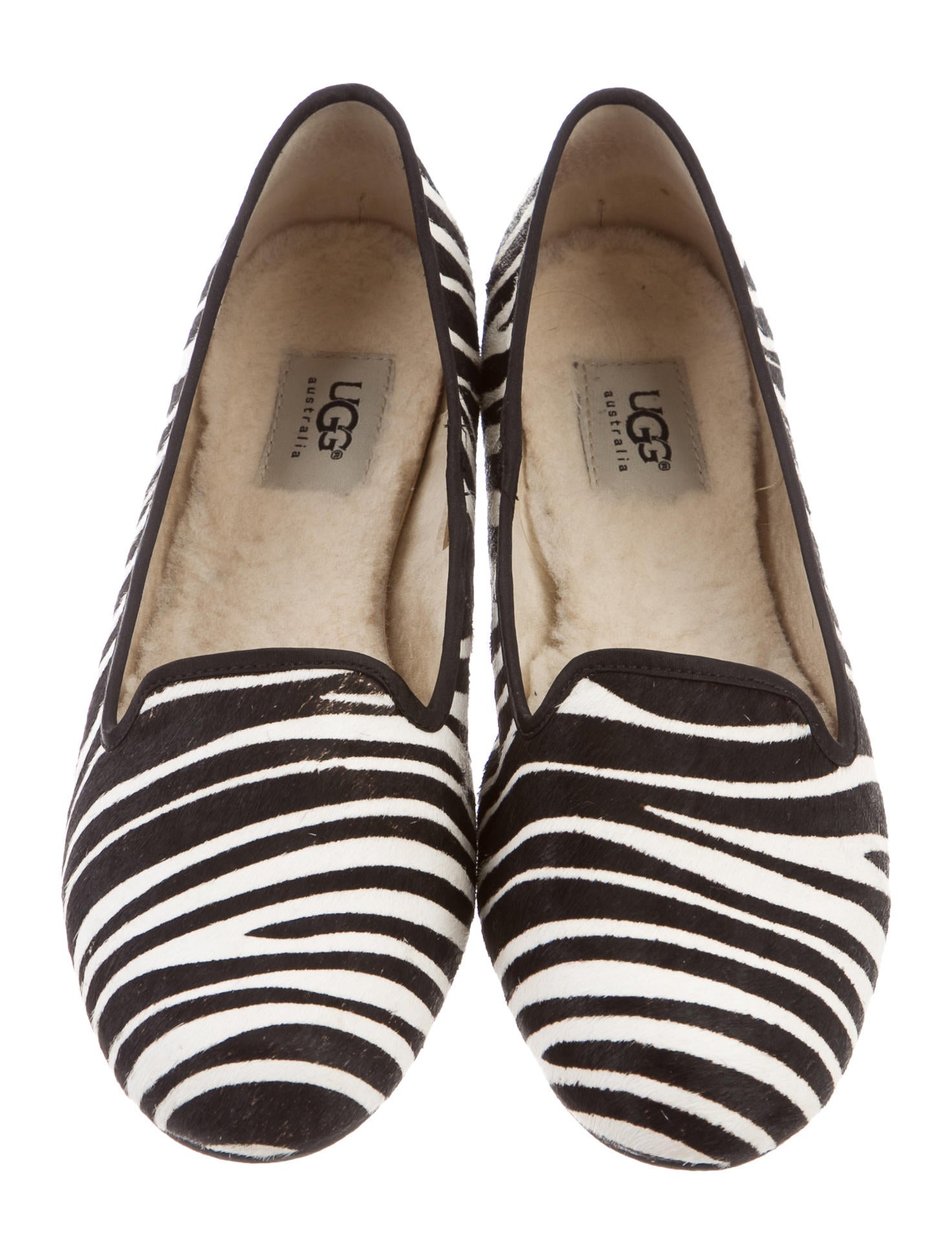 UGG Australia Printed Calf Hair Loafers Shoes WUUGG21103 The RealReal