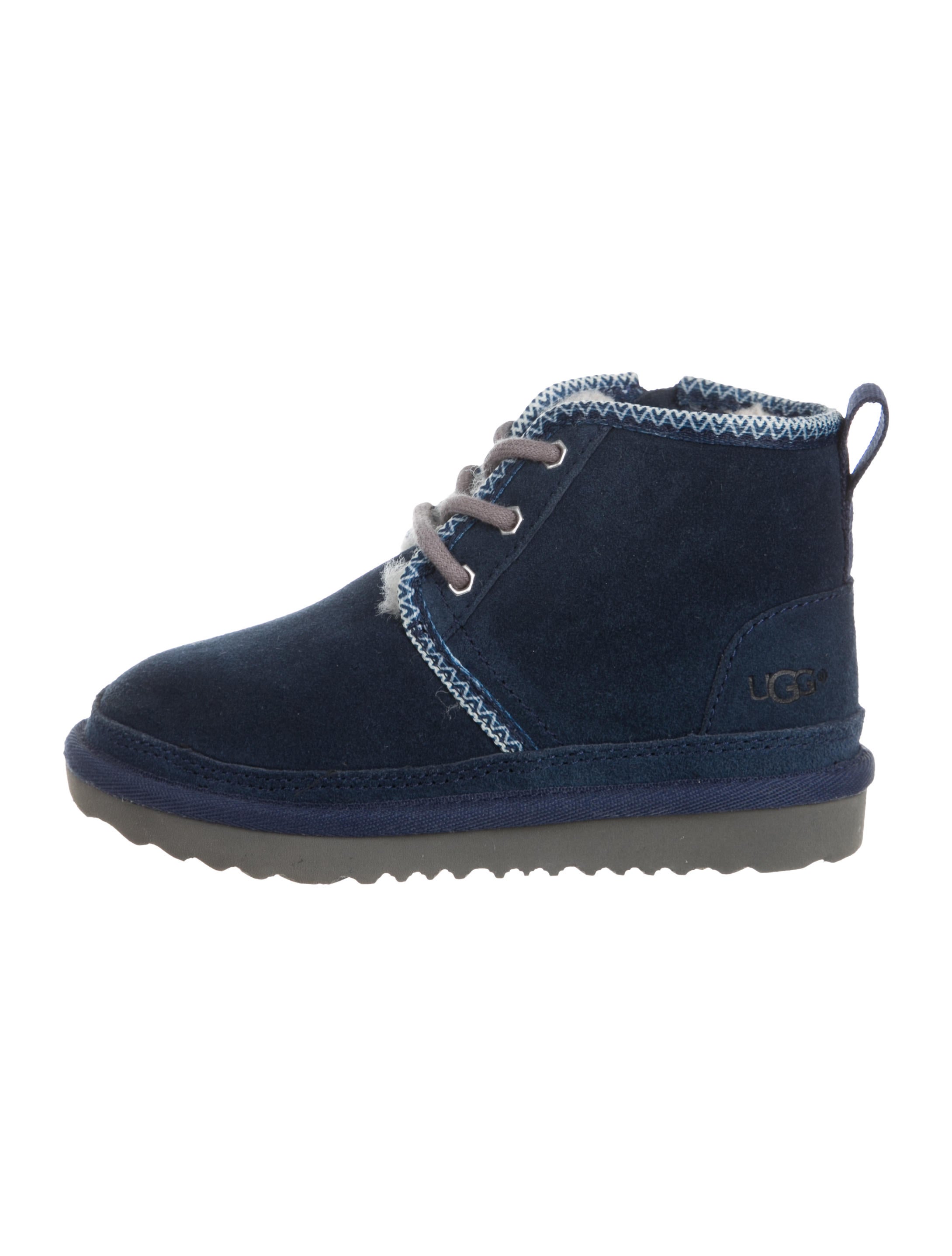 UGG Australia Boys' Shearling Lace-Up Boots