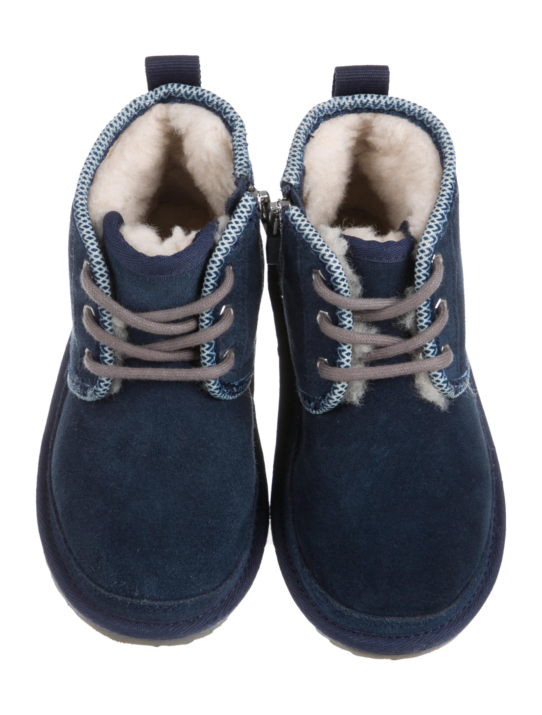 UGG Australia Boys' Shearling Lace-Up Boots