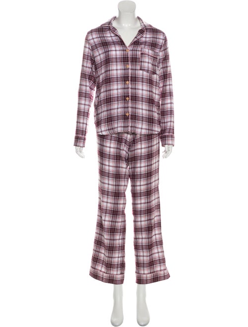 UGG Plaid Print Pant Set Red