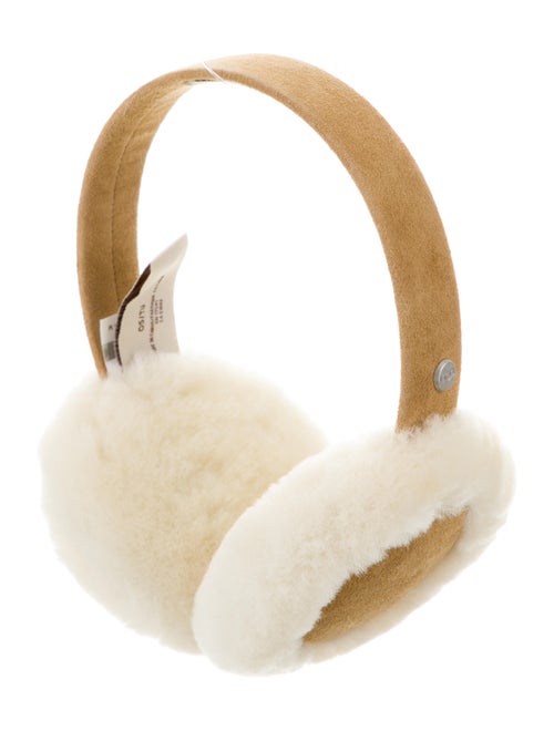 UGG Shearling & Suede Earmuffs w/ Tags Khaki