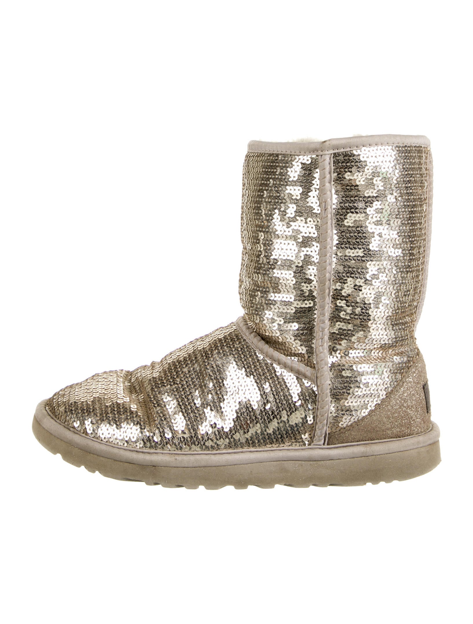 silver sparkly ugg boots