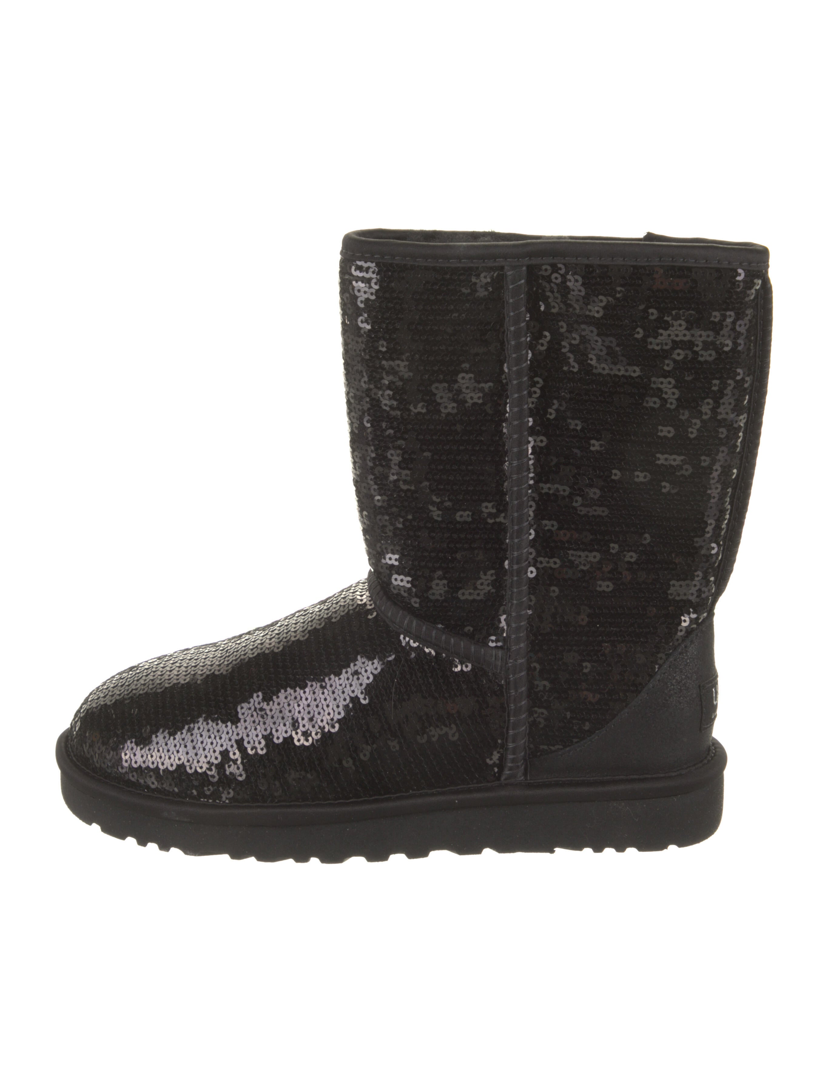 ugg boots black glitter