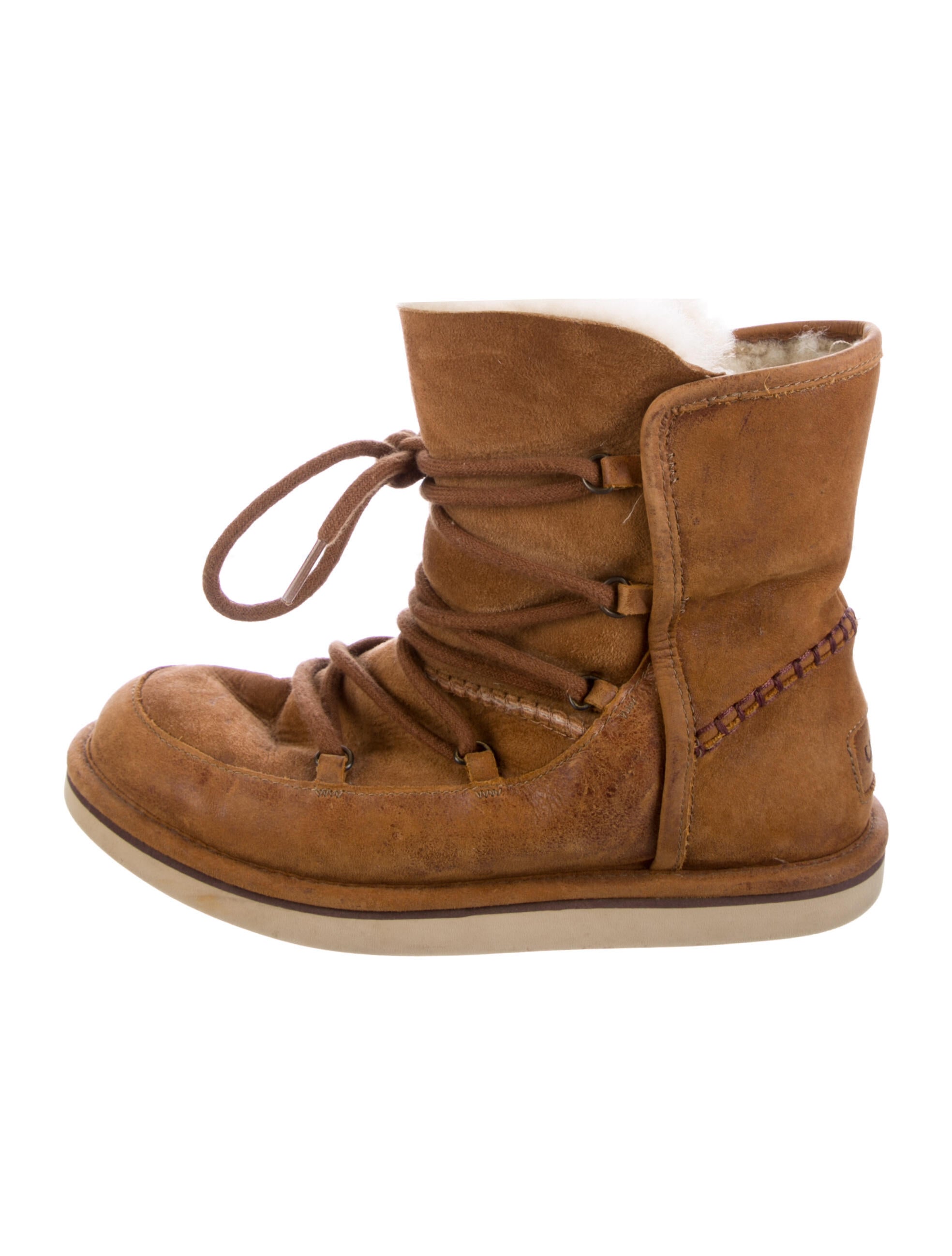 ugg lace up boots black