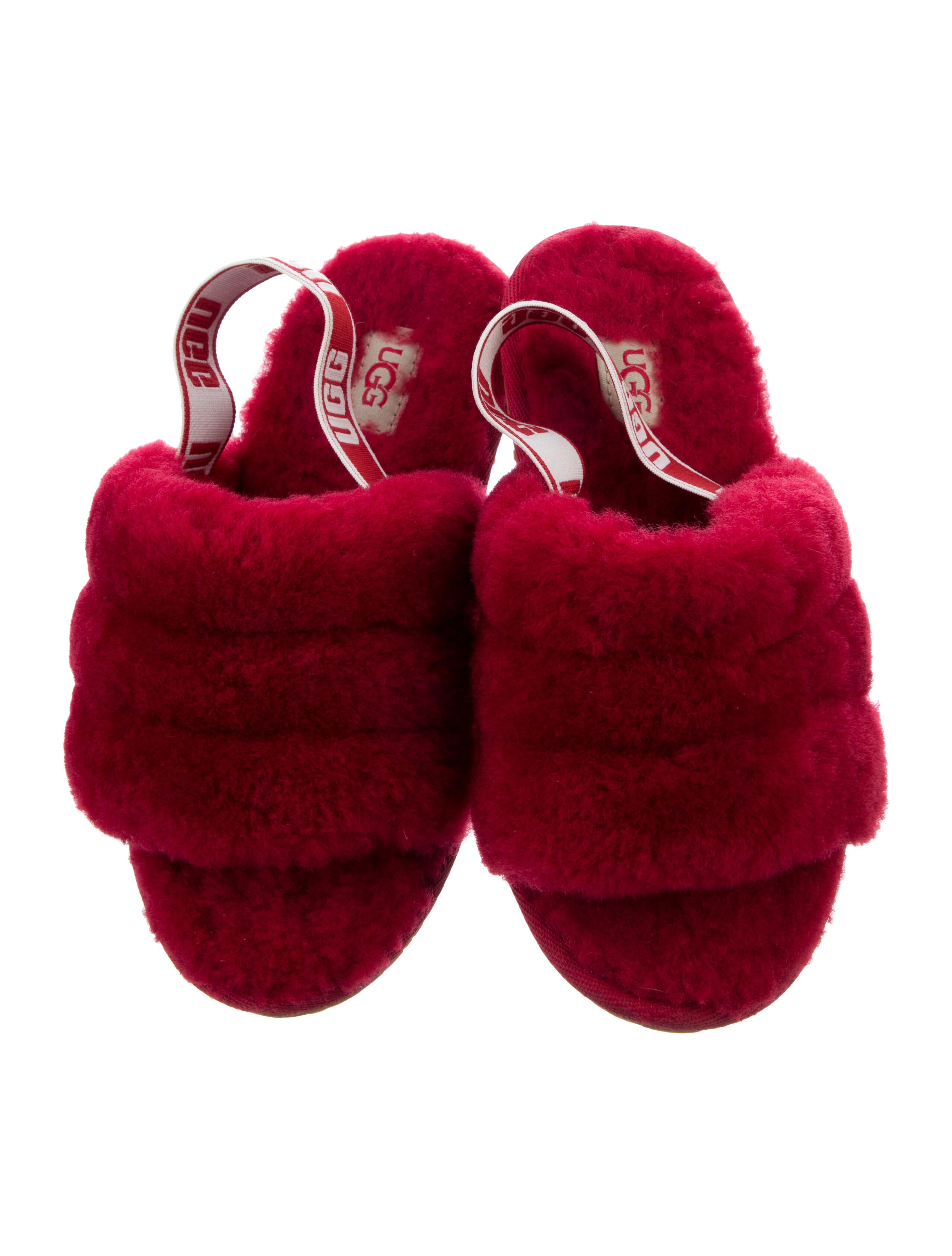 UGG UGG Girls' Logo Shearling Slippers