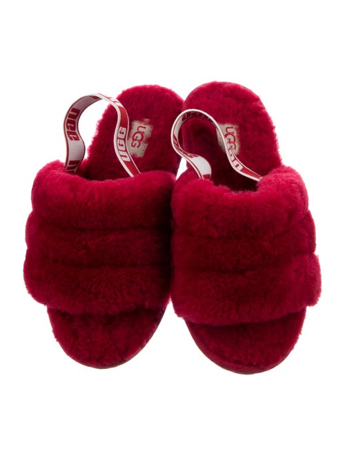 UGG UGG Girls' Logo Shearling Slippers