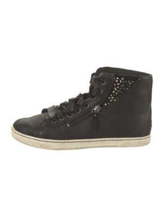 UGG Suede Crystal Embellishments Sneakers
