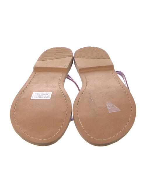 UGG Leather Animal Print Flip Flops