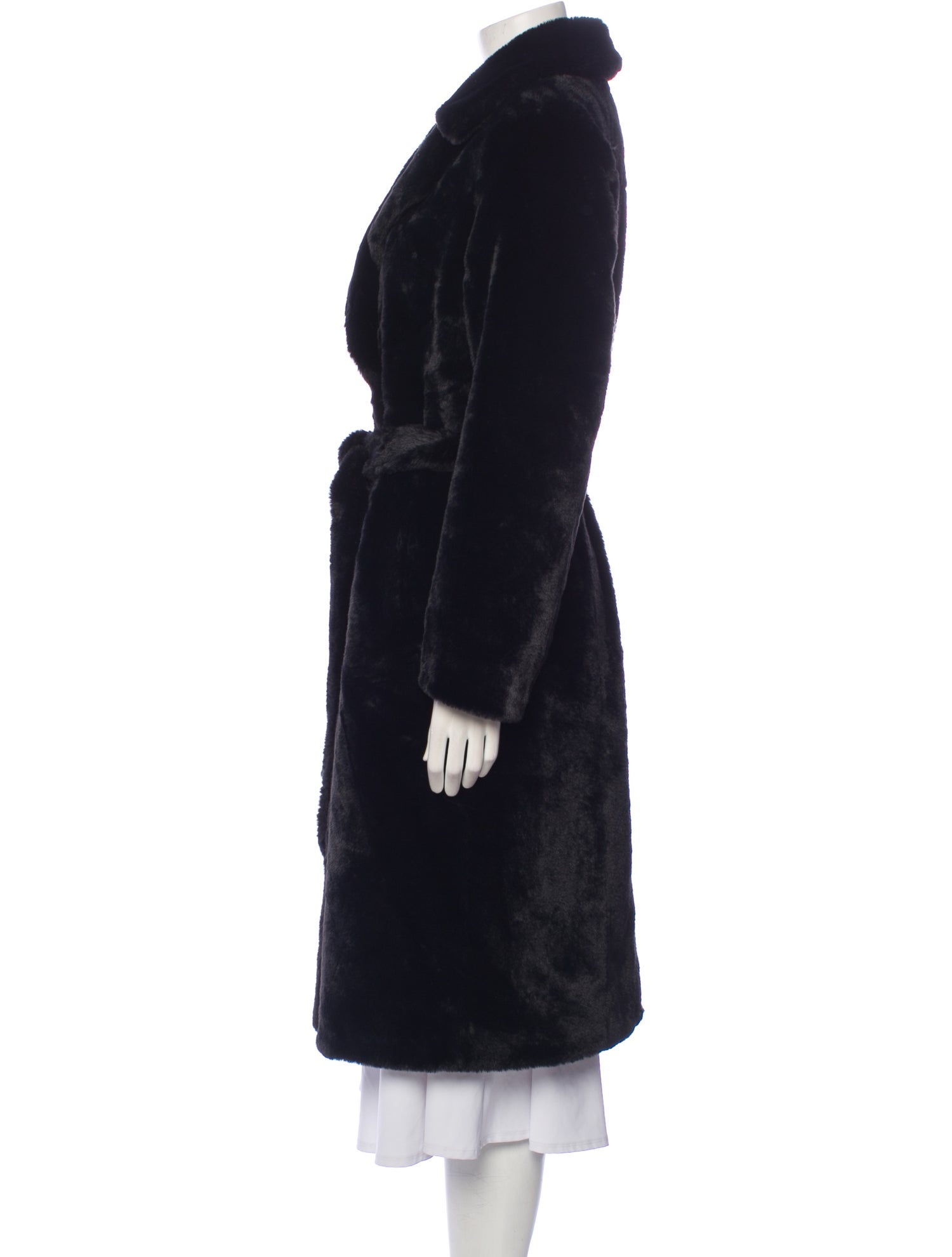 UGG Faux Fur Coat Black Coats, Clothing WUUGG96649 The RealReal