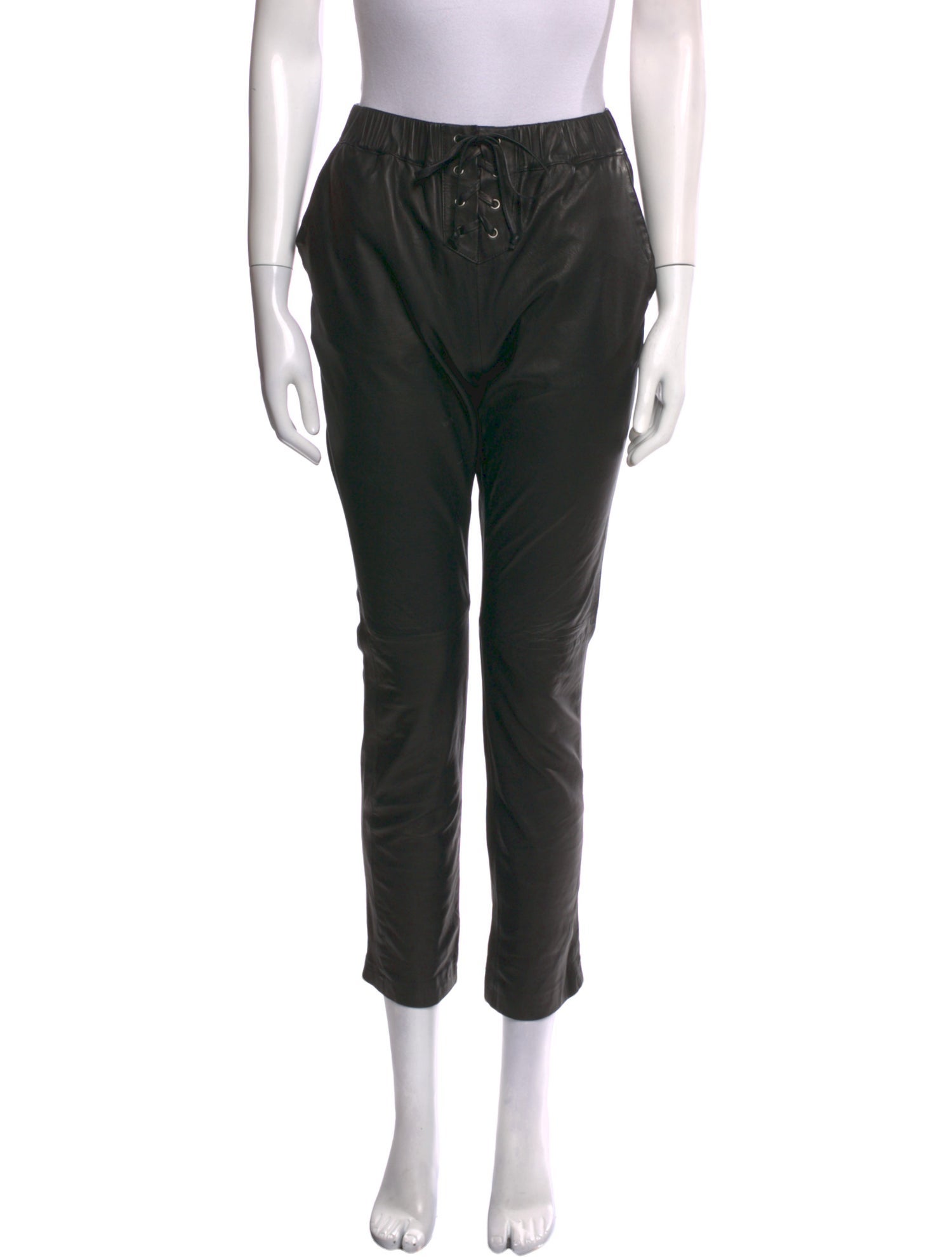 Friend of Mine Leather Straight Leg Pants