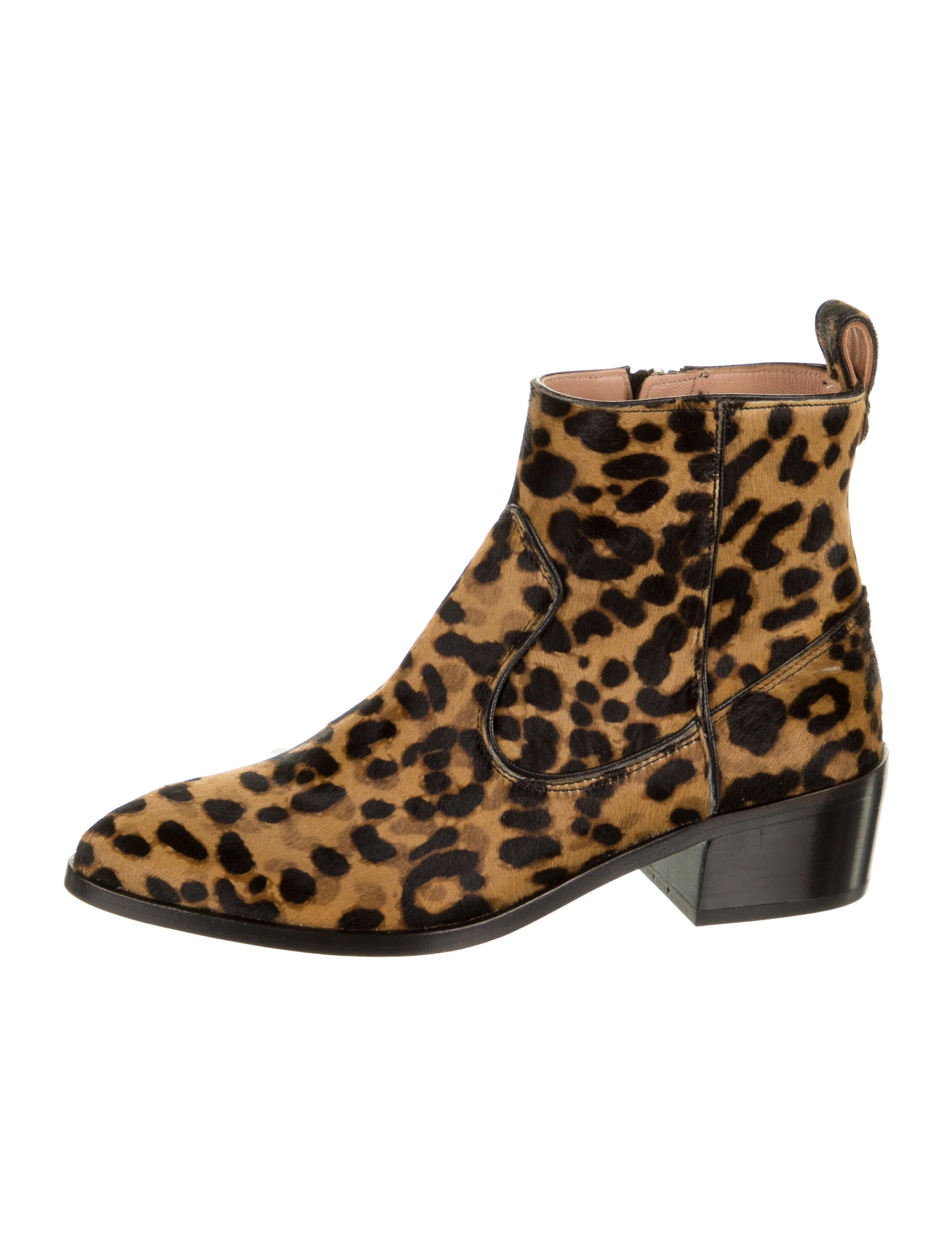 coach leopard print boots