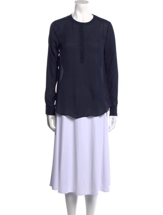 Veronica Beard Silk Crew Neck Tunic