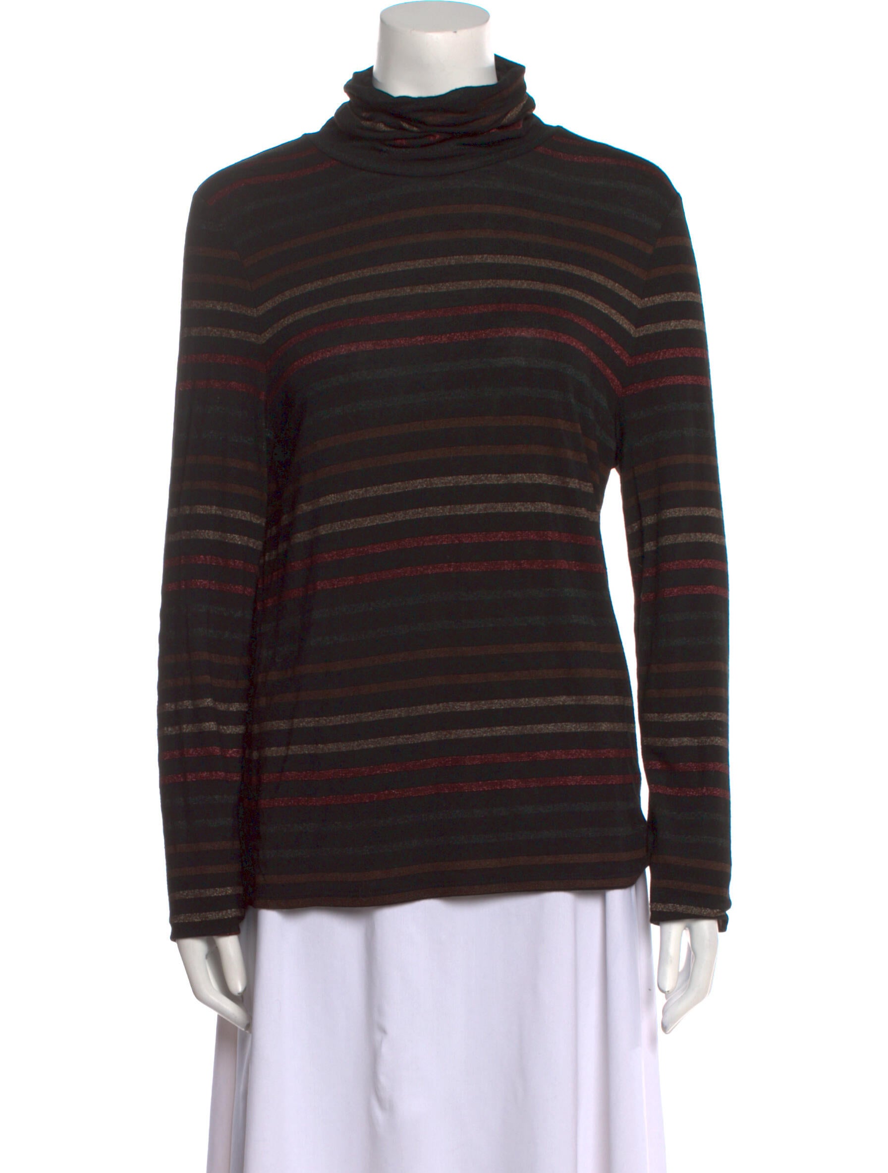 veronica beard striped turtleneck