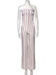 Veronica Beard Striped Strapless Jumpsuit