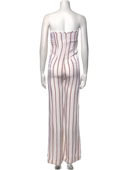 Veronica Beard Striped Strapless Jumpsuit