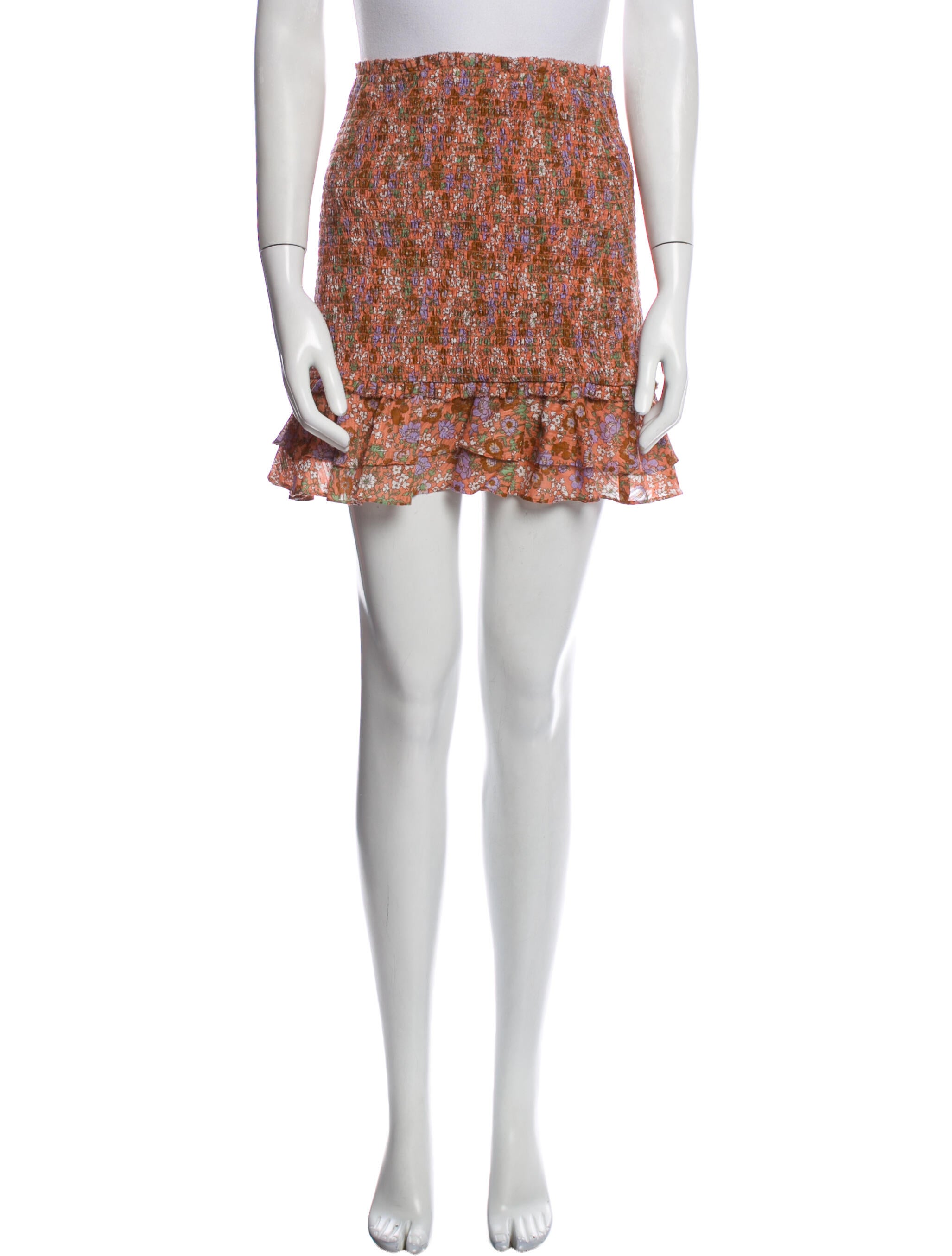 Veronica Beard Floral Print Mini Skirt w/ Tags