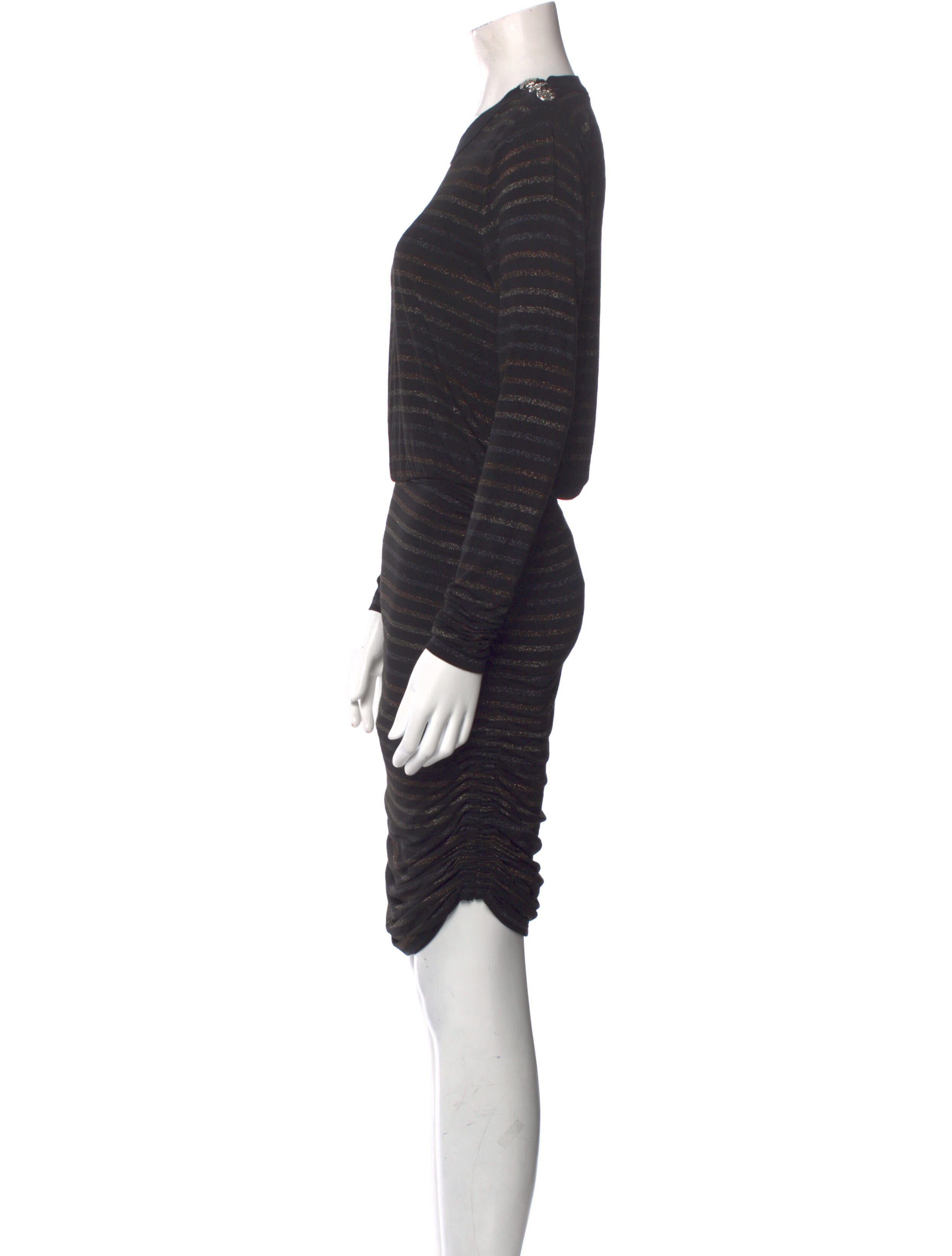 Veronica Beard Crew Neck Mini Dress