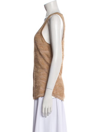 Veronica Beard Scoop Neck Sleeveless Top