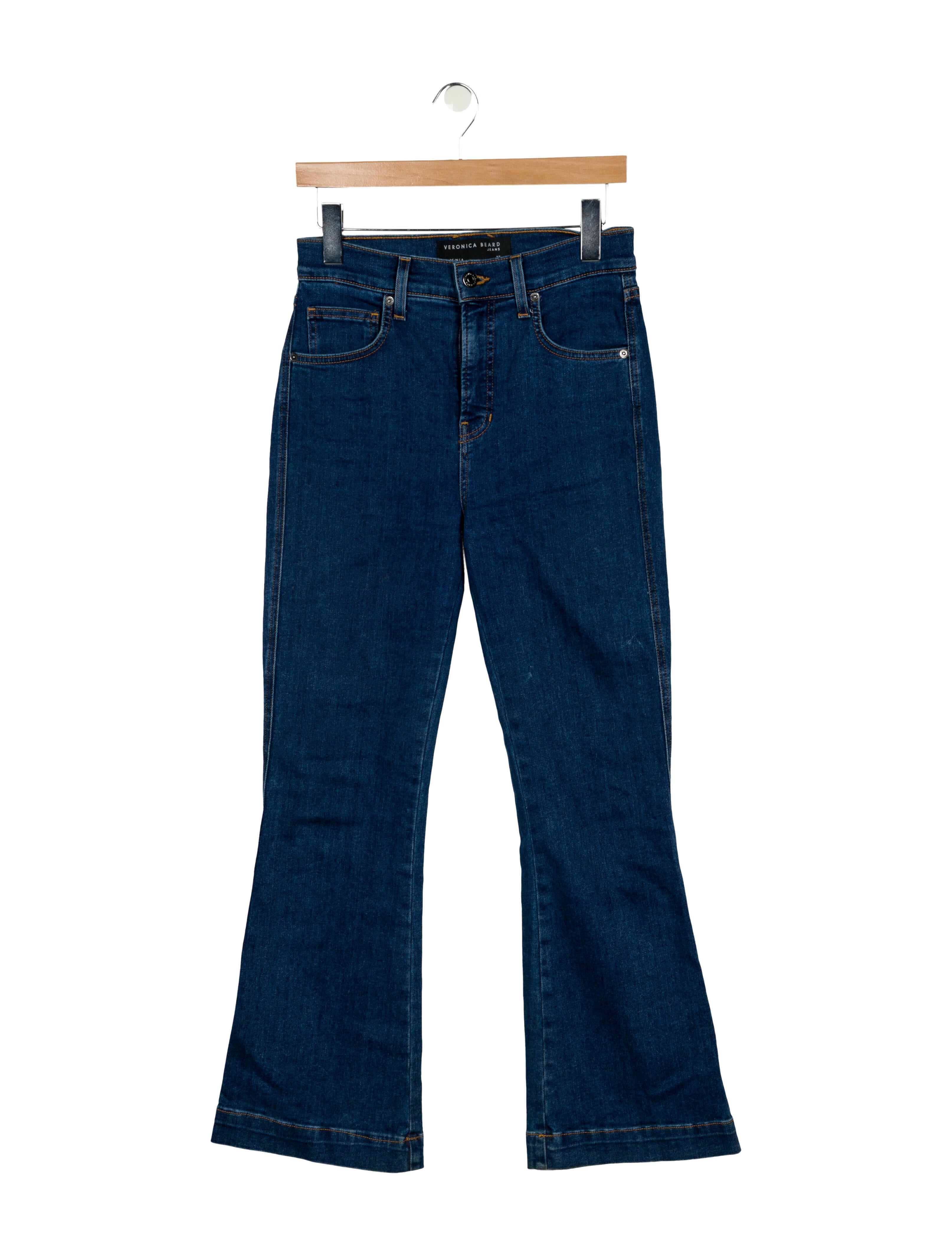 Veronica Beard High-Rise Wide Leg Jeans