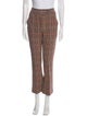 Veronica Beard Houndstooth Print Straight Leg Pants