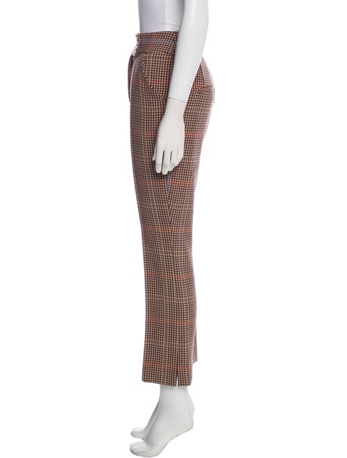 Veronica Beard Houndstooth Print Straight Leg Pants