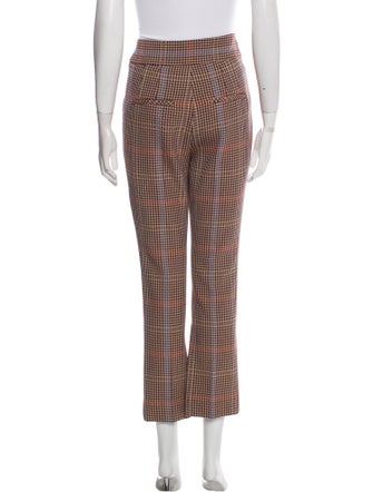 Veronica Beard Houndstooth Print Straight Leg Pants