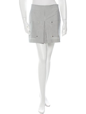 Veronica Beard Striped Mini Skirt