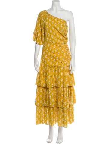 Veronica Beard Dresses Floral Print Midi Length Dress US 00 | XXS