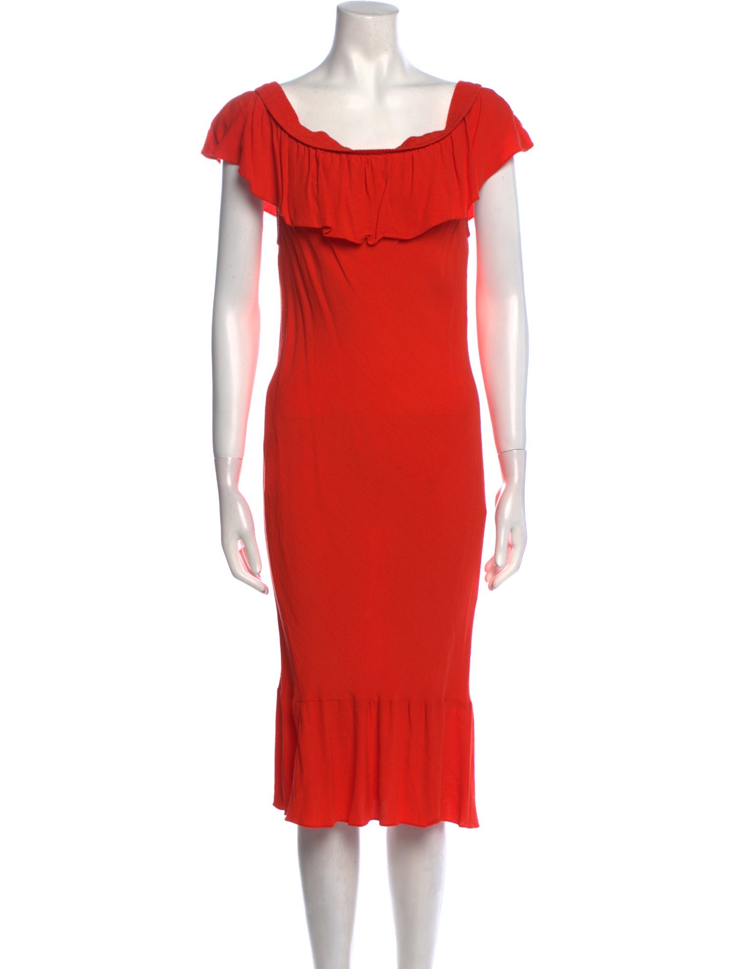 Veronica Beard Cowl Neck Midi Length Dress