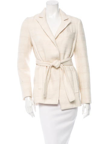Veronica Beard Tweed Notch-Lapel Blazer