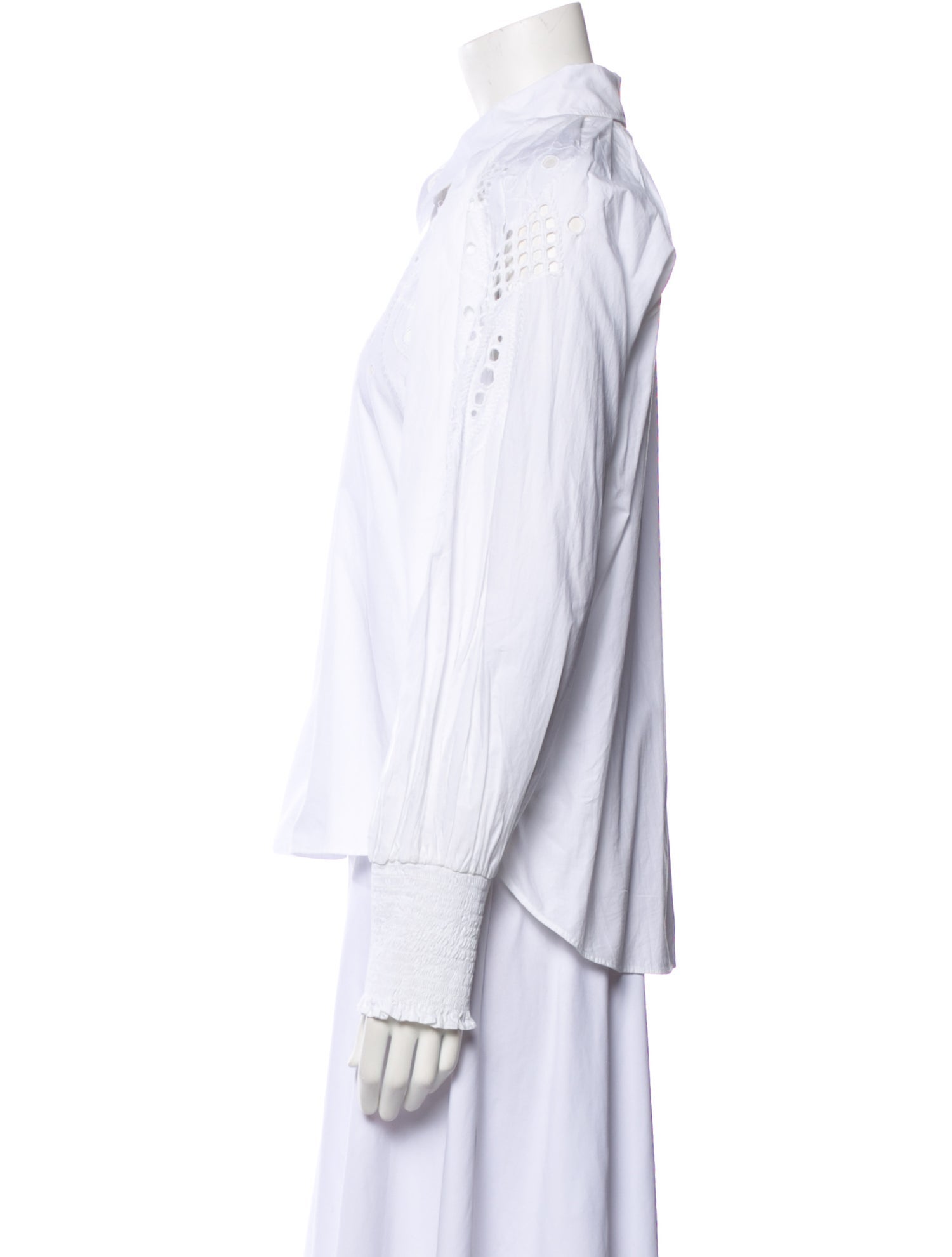 Veronica Beard Long Sleeve Button-Up Top