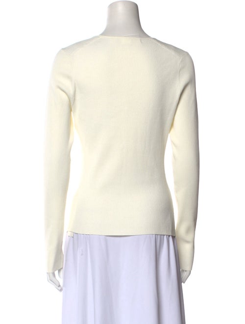 Veronica Beard Square Neckline Long Sleeve Top