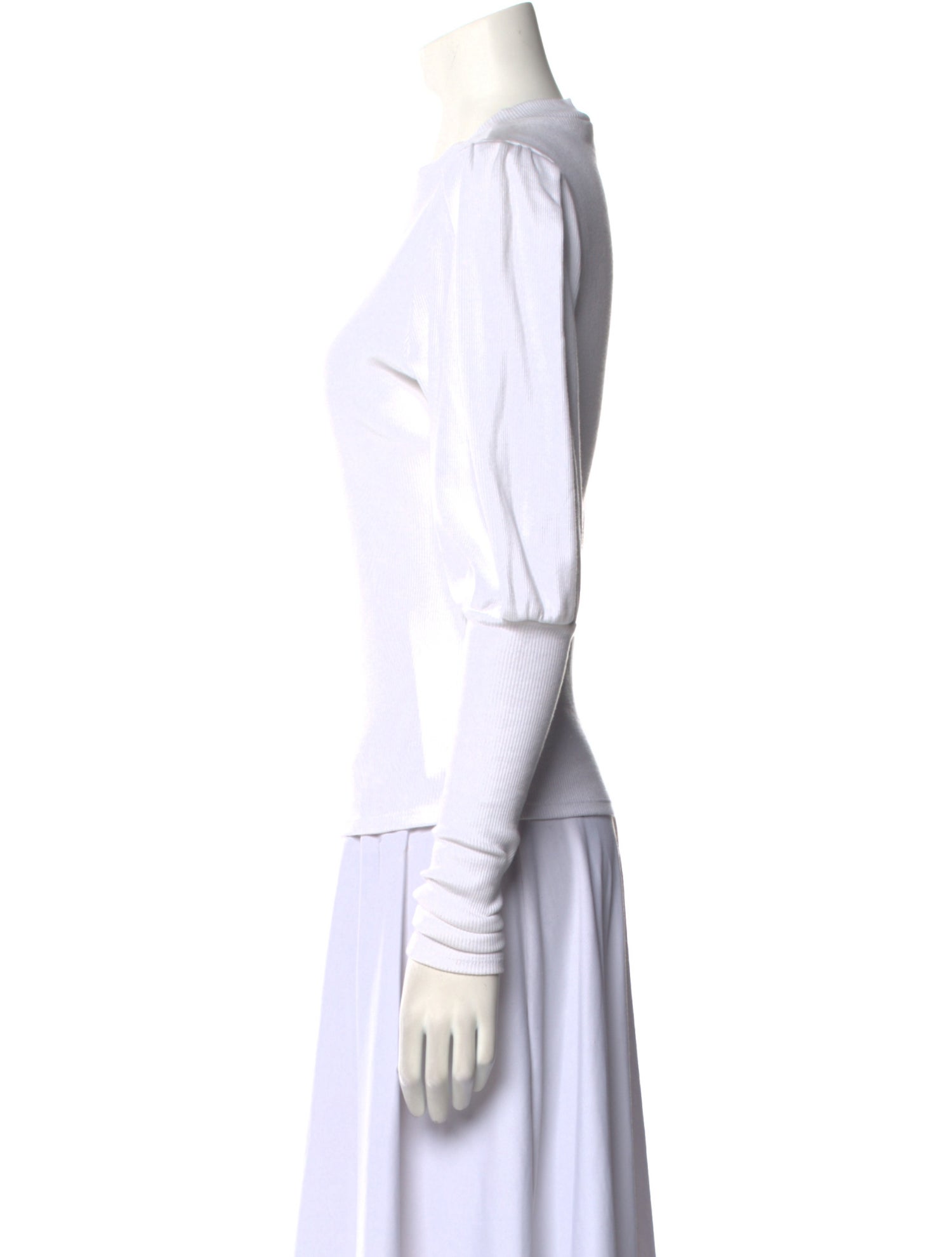 Veronica Beard Crew Neck Long Sleeve Top