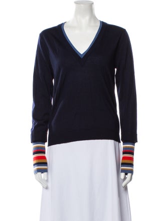 Veronica Beard Merino Wool Striped Sweater