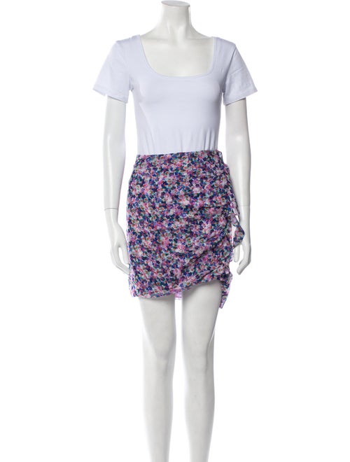 Veronica Beard Silk Floral Print Skirt Set