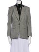 Veronica Beard Leather Houndstooth Print Evening Jacket