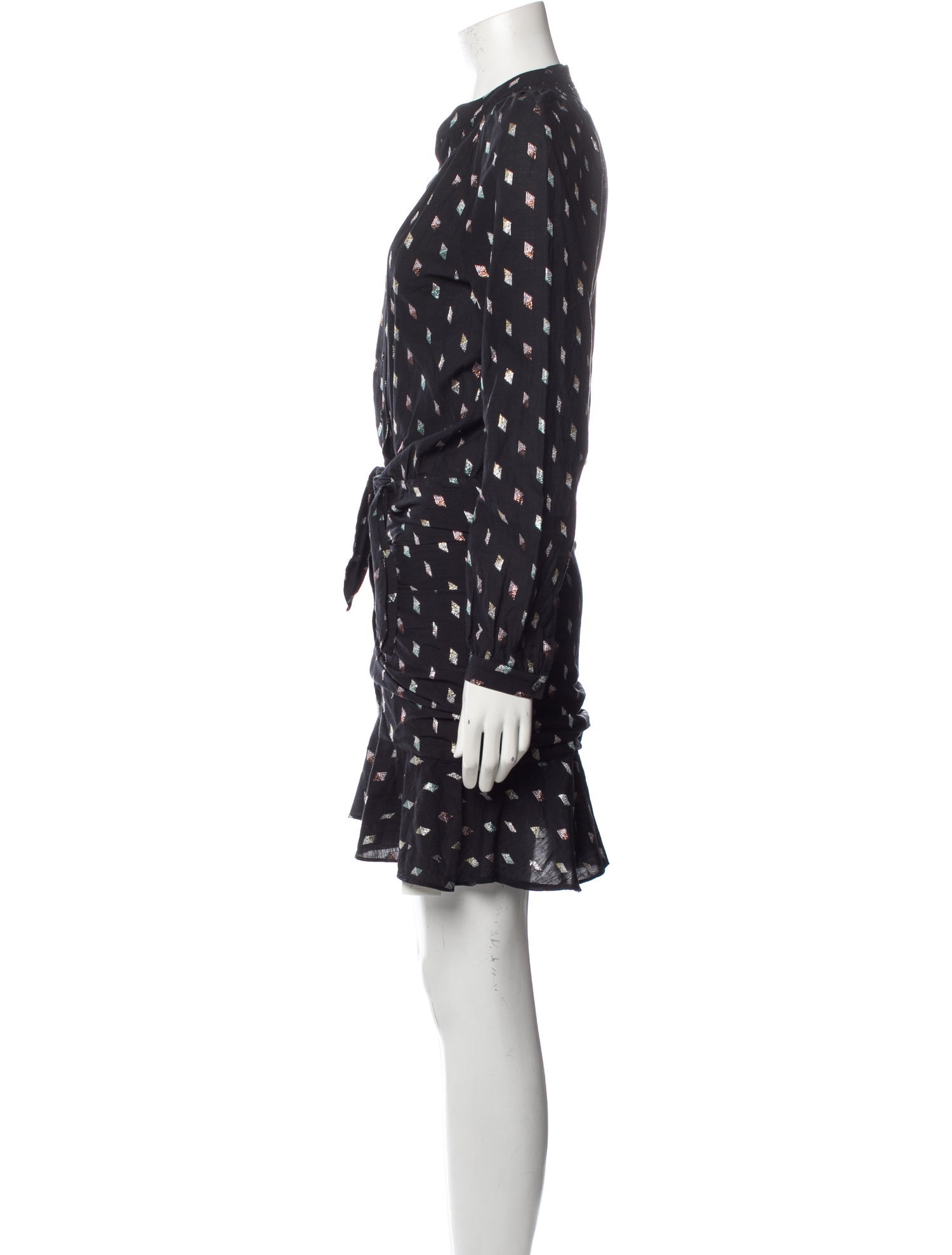 Veronica Beard Polka Dot Print Mini Dress