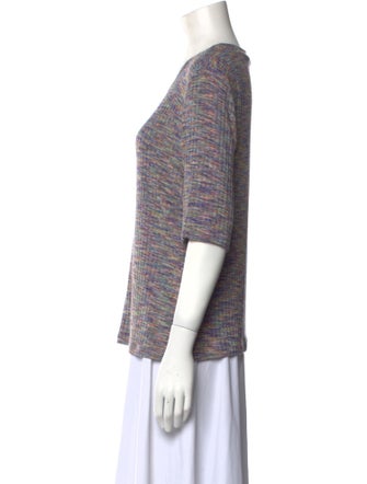 Veronica Beard Striped Scoop Neck Sweater