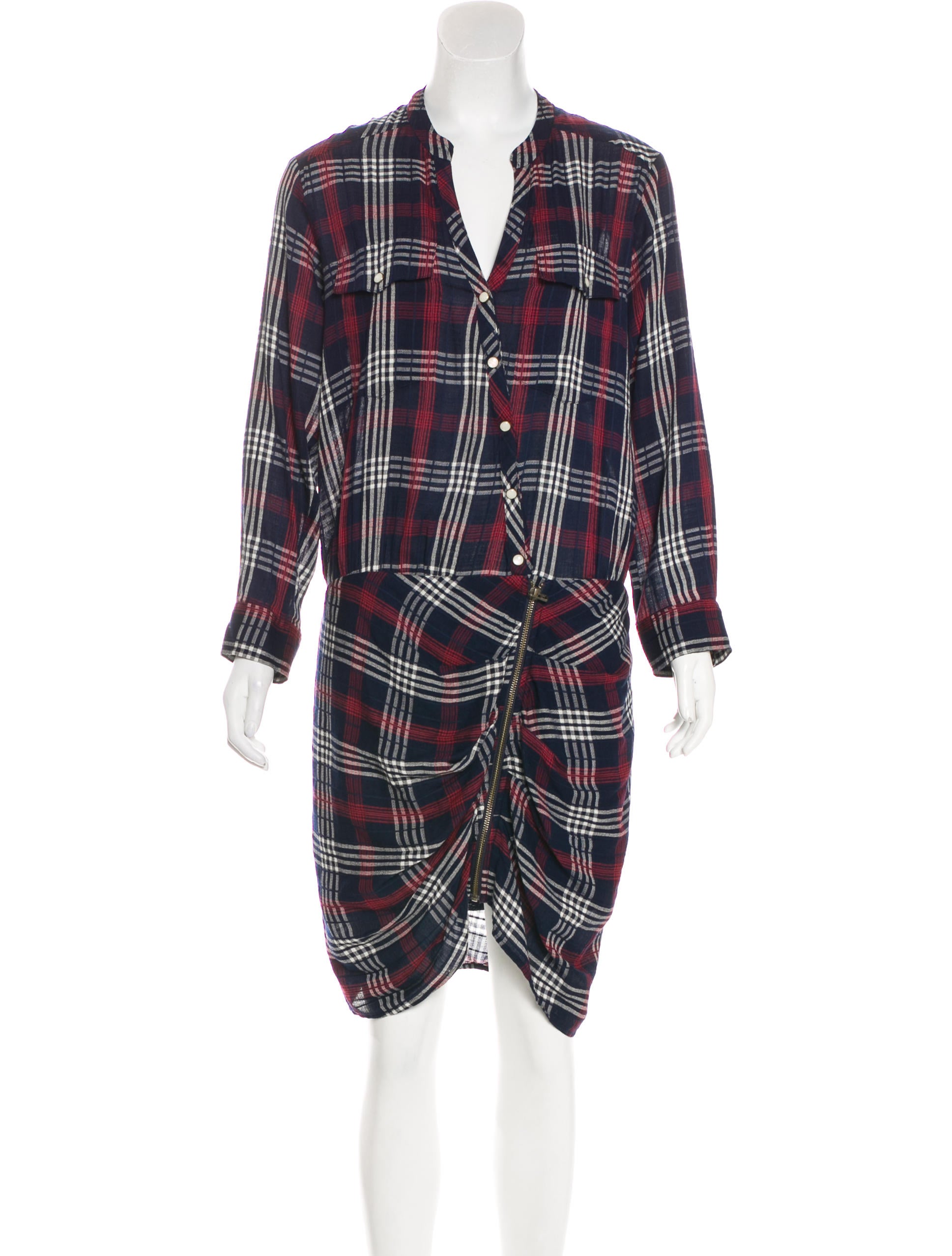 veronica beard plaid dress
