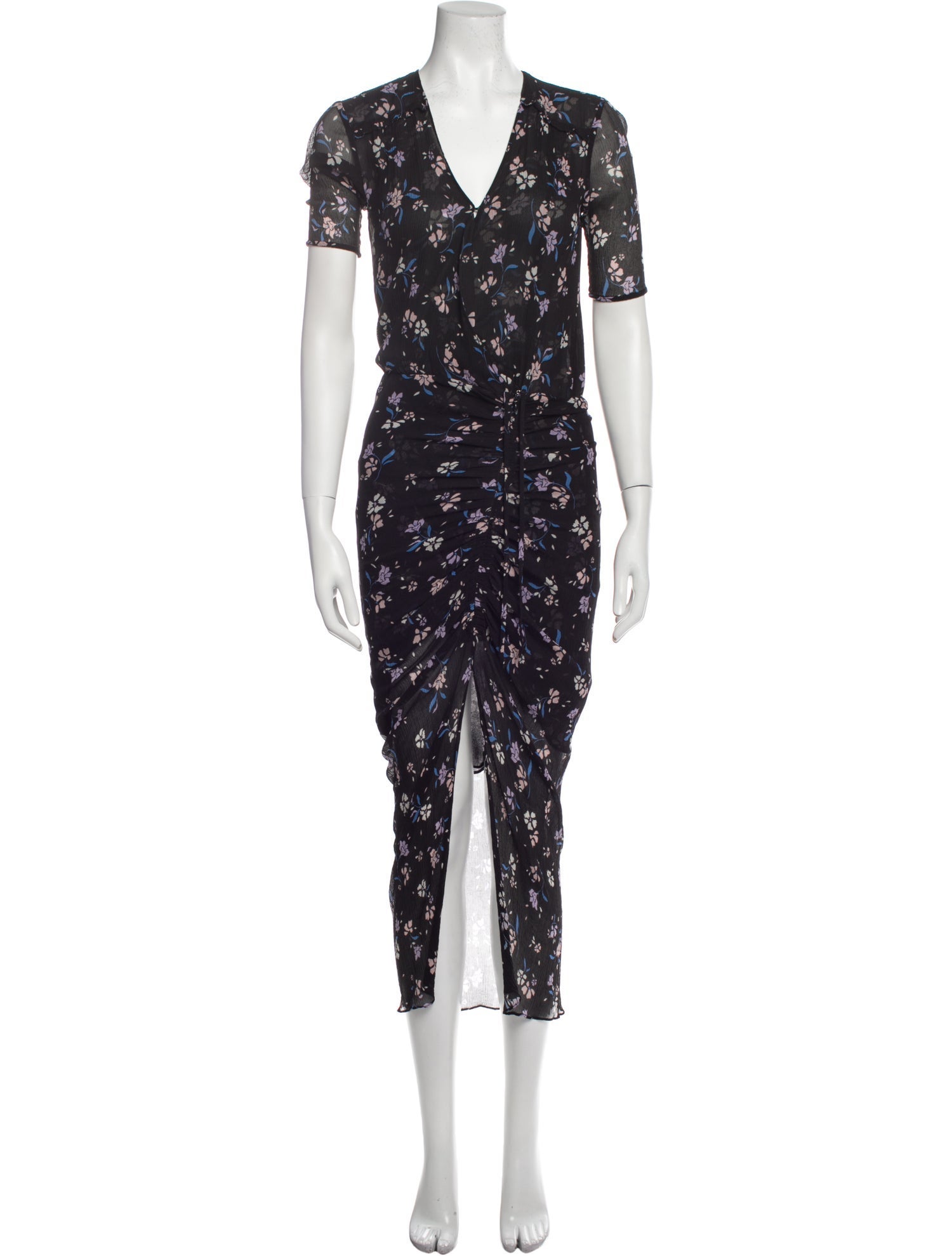 Veronica Beard Floral Print Long Dress