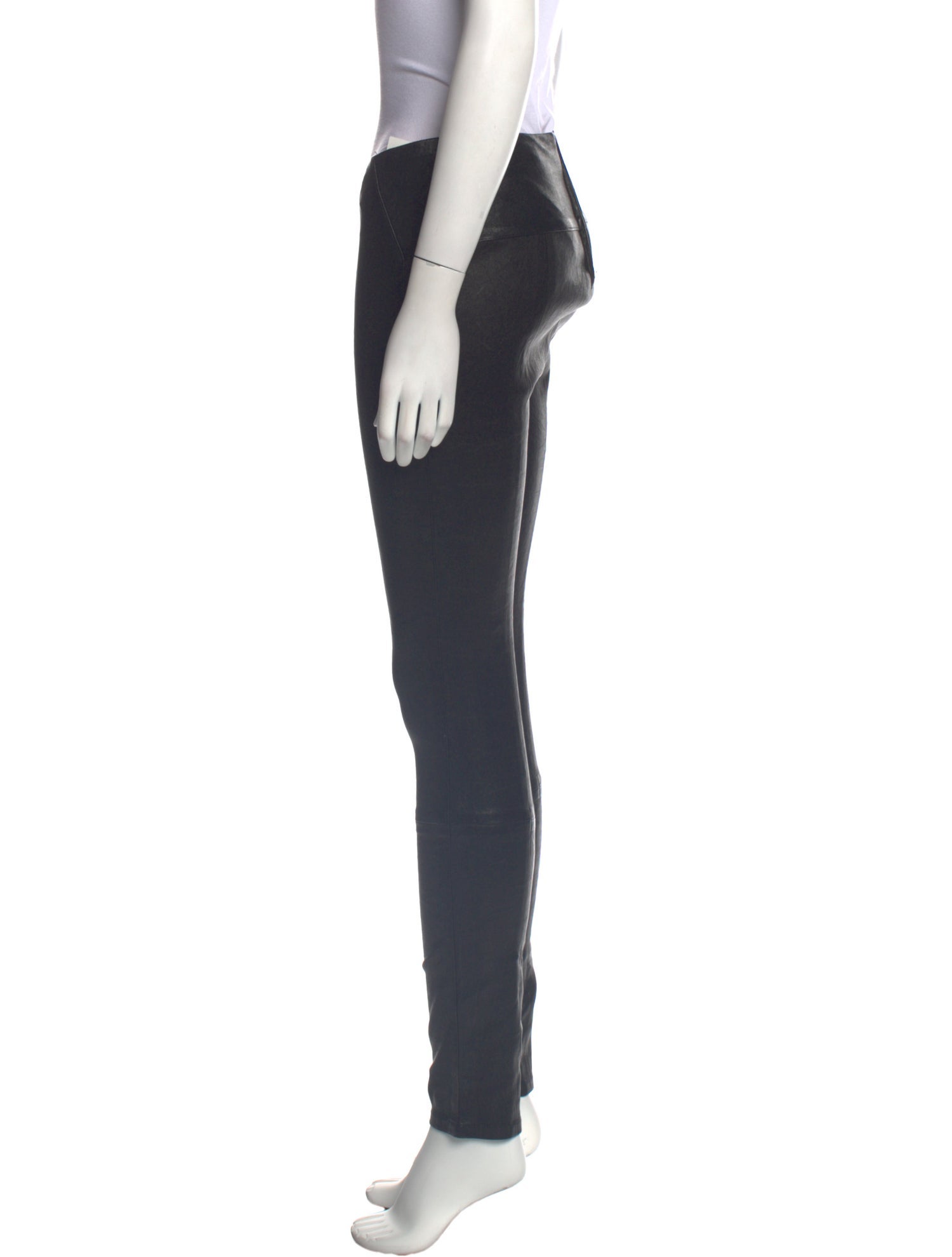 Veronica Beard Lamb Leather Skinny Leg Pants