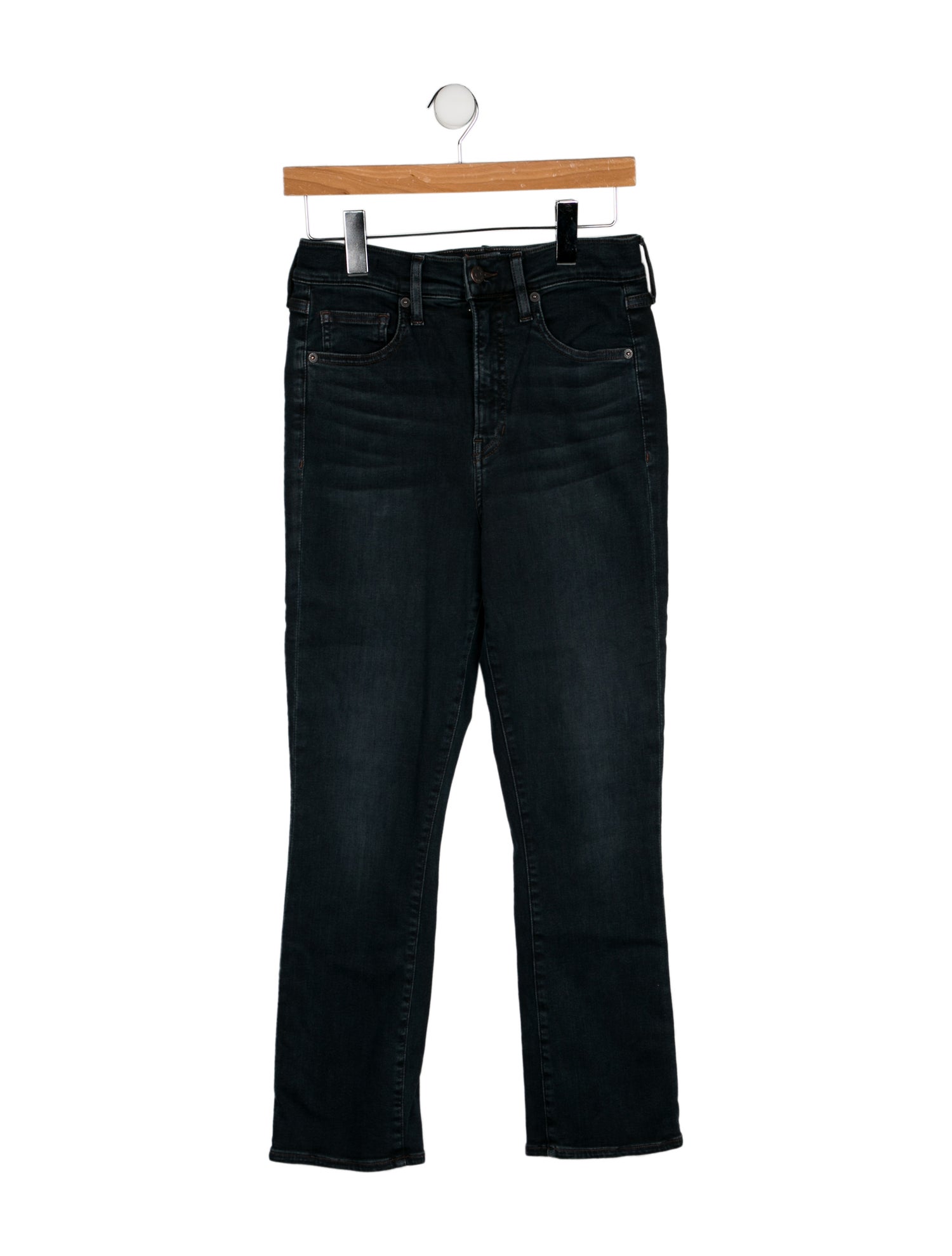 Veronica Beard High-Rise Straight Leg Jeans