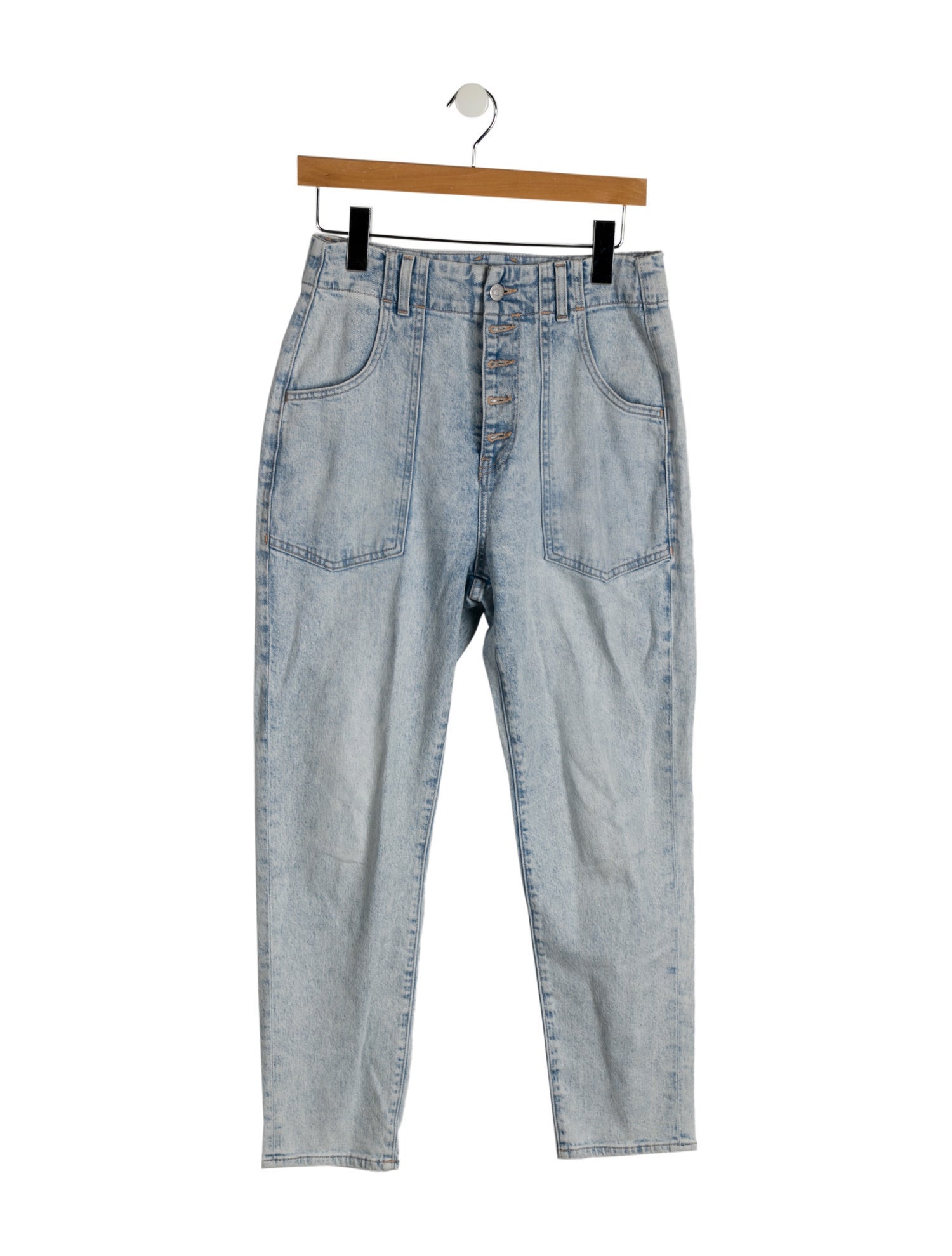 Veronica Beard High-Rise Straight Leg Jeans