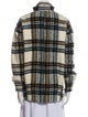 Veronica Beard Wool Plaid Print Peacoat