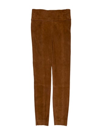 Veronica Beard Lamb Leather Skinny Leg Pants