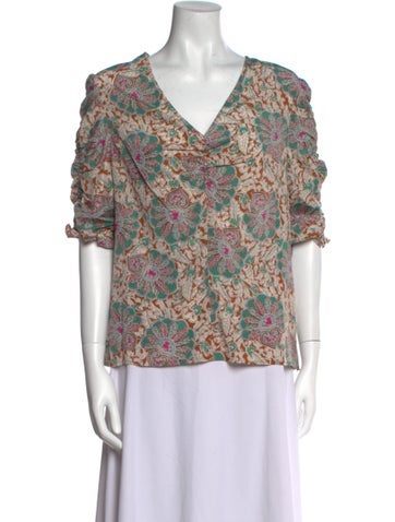 Veronica Beard Tops Silk Floral Print Blouse US 8 | M