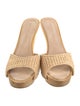 Veronica Beard Straw Slides